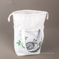 Closure Cotton Canvas Tote Yarn Storage Bags